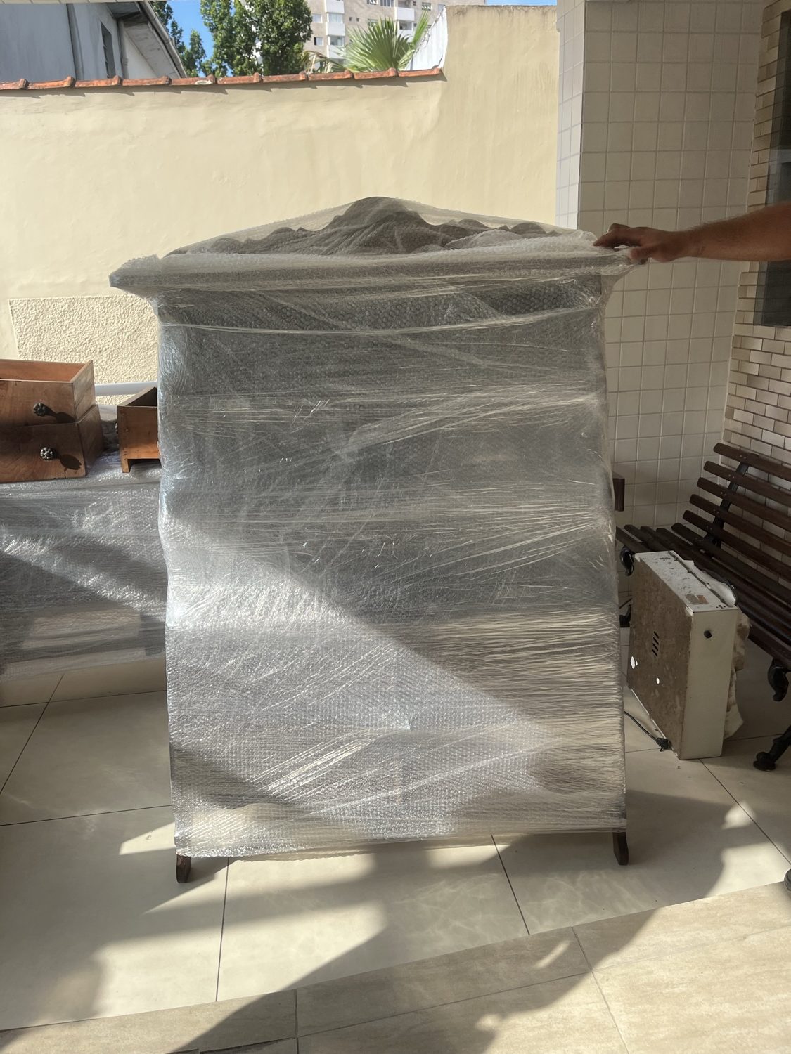 Máquina de lavar embalada